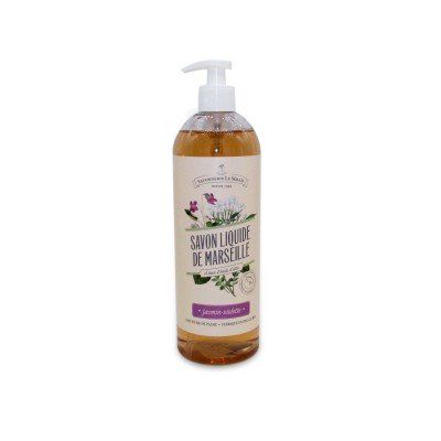 Savon liquide de Marseille jasmin violette Liquid soap: Jasmine and Violet
The Serail offers a liquid soap made from Marseille s