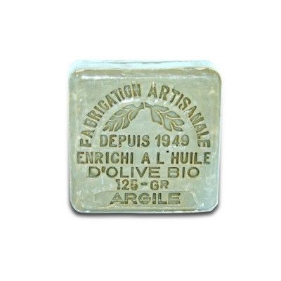Savonnette argile enrichi à l'huile d'olive bio 125 gr  - 1