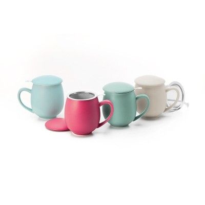 Tasse infusion 0,35 litre couleur pastel Outre le fait que c'est beau à voir, c'est très pratique! Avec un volume de 350 ml, cet