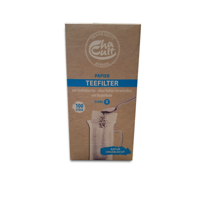 Boite de 100 filtres papier taille S Chacult With ChaCult Original Tea Filter, you have chosen the best comfort / quality ratio.