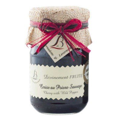 Bernadette de Lavernette - Cherry with Wild Pepper Cherry with Wild Pepper
Prepared with 45.50% cherry Prepared with 43g of suga