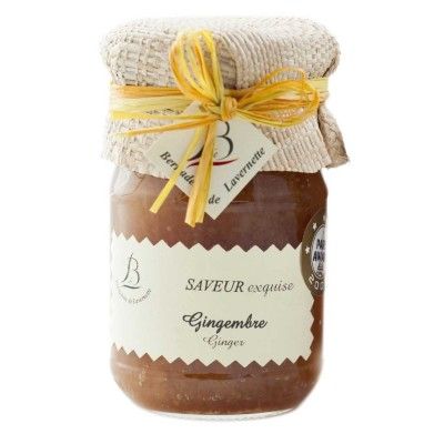 Bernadette de Lavernette - Gingembre Gingembre
Préparée avec 27,50% de gingembre Préparée avec 28g de sucre pour 100g - 1