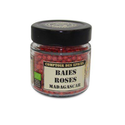 Cpt des Epices - Poivre baies Roses 25Gr - Bio  - artisanal