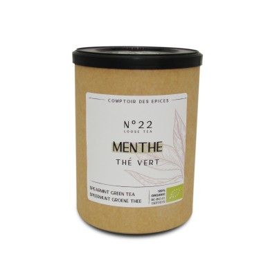 Cpt des Epices - Thé vert menthe douce 65Gr - Bio  - 2