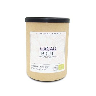 Cpt des Epices - Poudre de Cacao Brut 125Gr - Bio This unsweetened cocoa is ideal for desserts, ice creams, cakes.
For a delicio