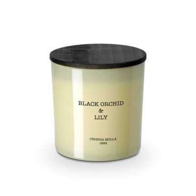 Candle black orchid & lily premium 600gr - CERERIA MOLLA 1899 Black Orchid &amp; Lily 
A candle with its green notes and its fru