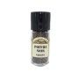 Cpt des Epices - Moulin poivres noir Grains - 45Gr Ce poivre noir aux baies denses développe des parfums chauds, boisés et citro