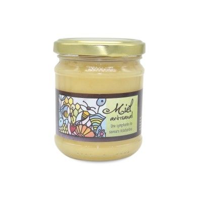 Miel Artisanal toutes fleurs 25Gr All-flower honey is effective in the treatment of digestive disorders, sore throats and sleep 