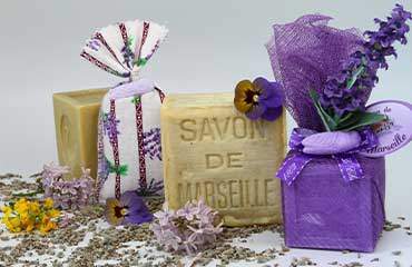 Handmade soap from Marseille en bloc